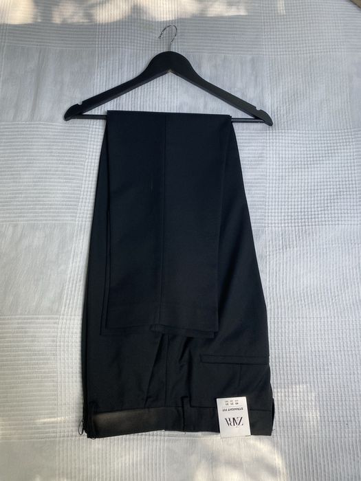 Spodnie ZARA męskie r. 40, kolor: czarne; NOWE