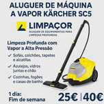 Aluguer de máquina a vapor Kärcher SC5