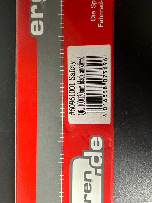 Zaciski antykradzieżowe ERGOTEC przód + tył (czarne)