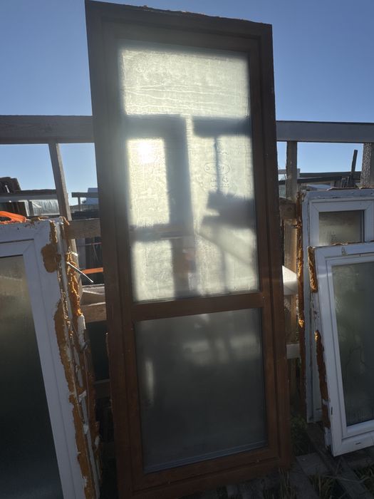 1x okno tarasowe85x225 zloty dab biale Rozwierno (transport, biale ru)