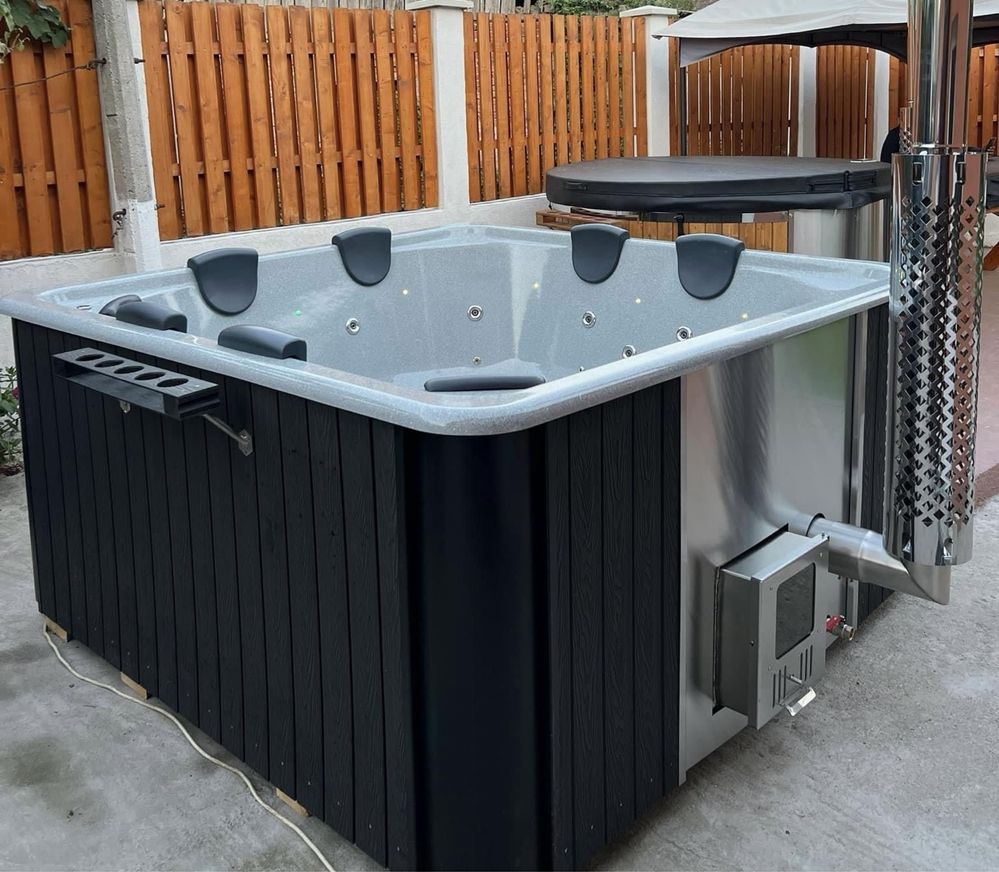 Balia ogrodowa,Jacuzzi,Gorąca Beczka,Akrylowa. Kwadratowa,Producent