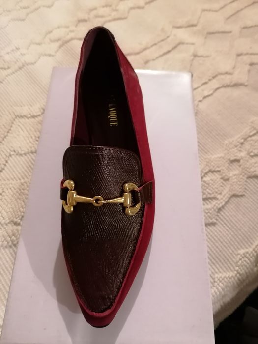 Sapatos Evoque tamanho 36 em pele