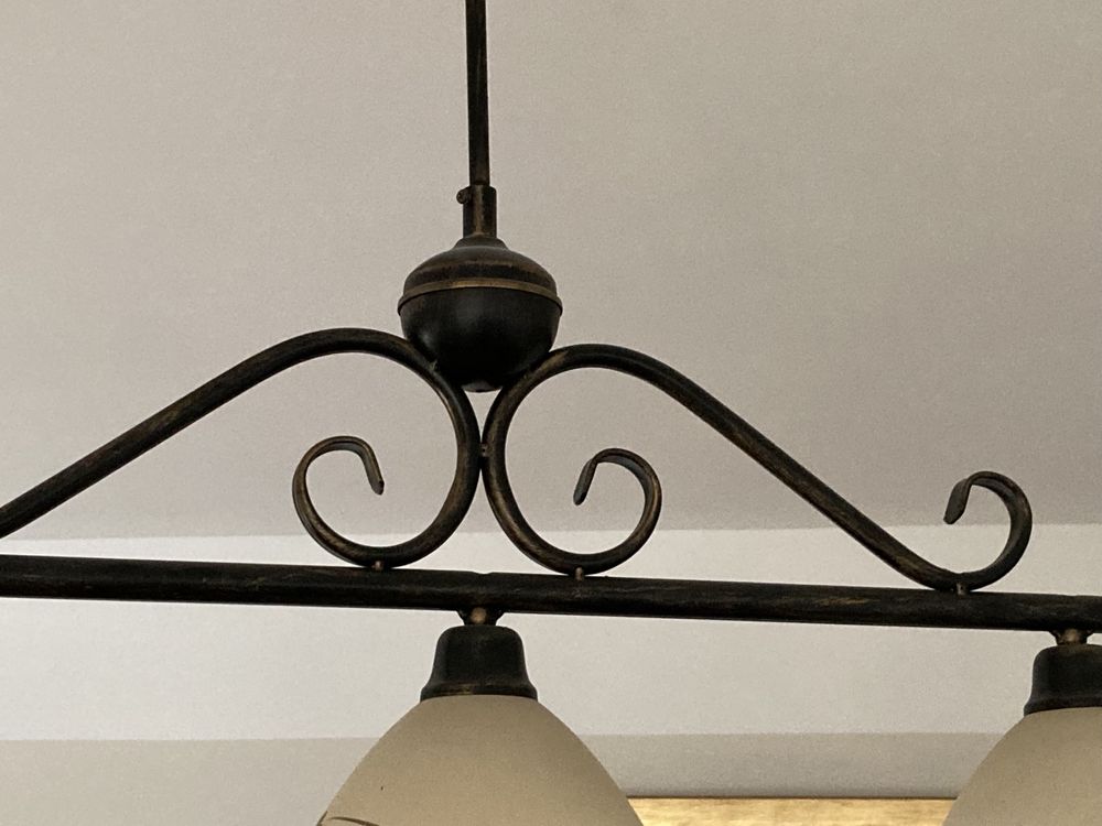 Komplet  czterech lamp sufitowych