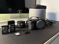 Sony A6000, etui, bateria x2