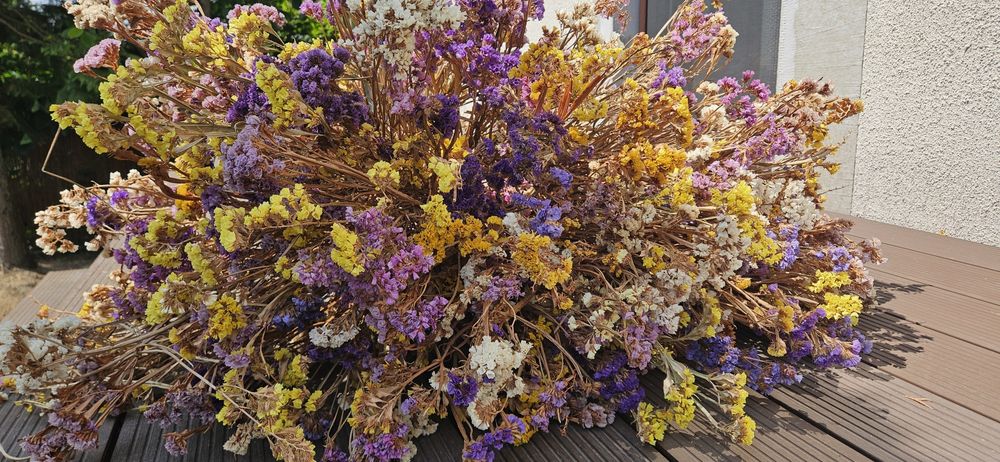 Duży bukiet suszonych kwiatów