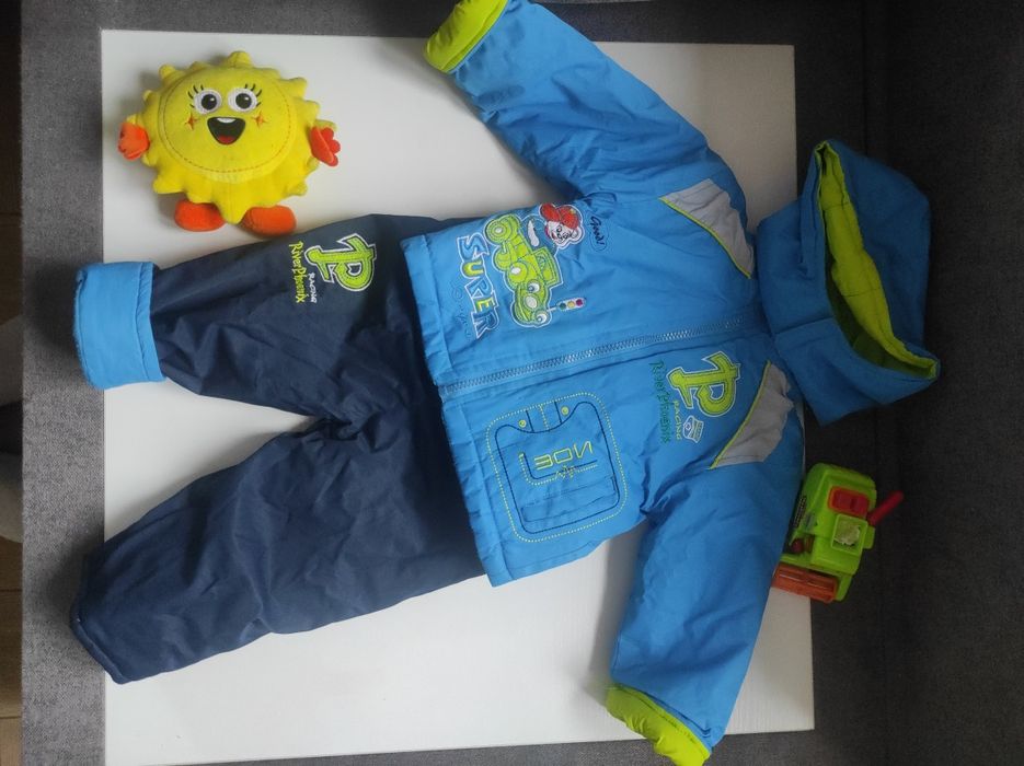 Комбінезон штани на шлейках курточка весняна осіння теплі штани куртка