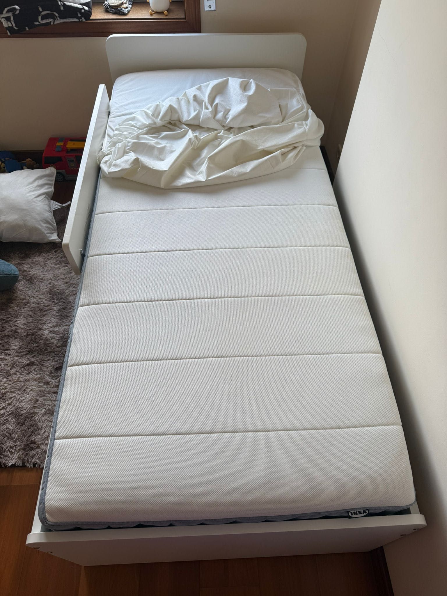 Cama Släkt e colchão Vesteröy - Solteiro