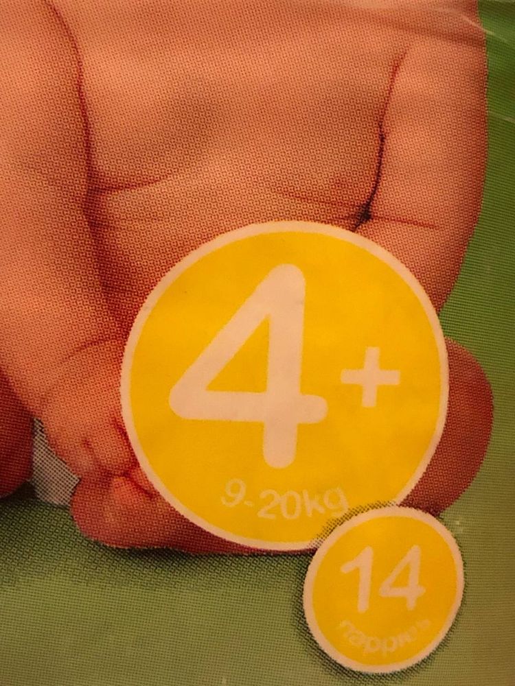 Пiдгузки Baby 4+, памперси 4 maxi
