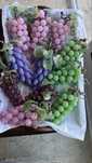 Uvas em vidro e jade
