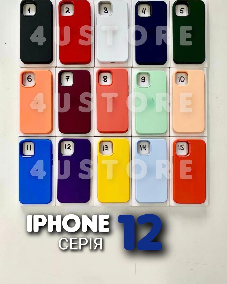 Чехол Silicone Magsafe на iPhone 12 Pro Max чохол силіконовий софттач
