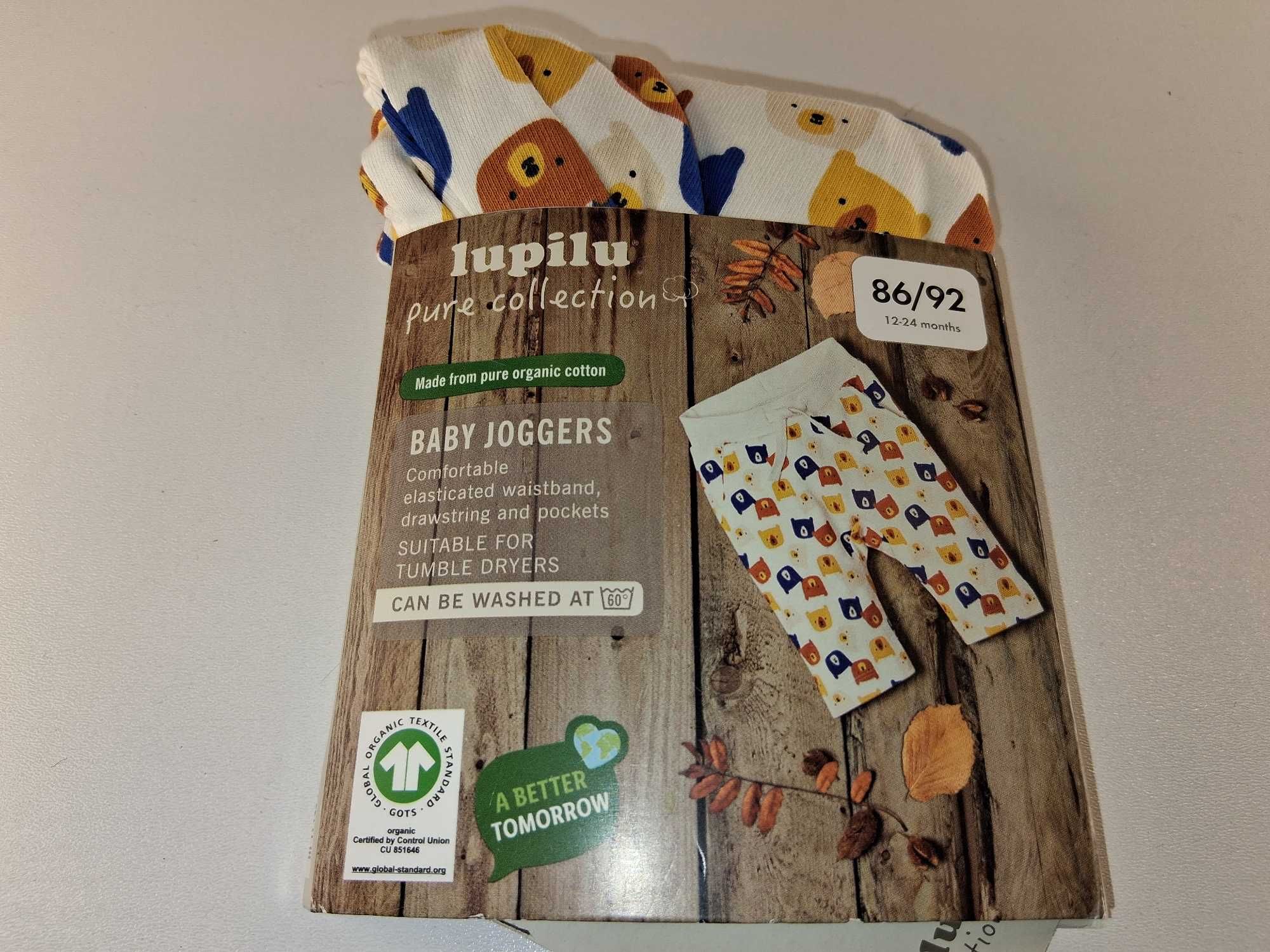 A057 Lupilu Baby Joggers Spodnie Dresowe Bawełniane 86/92