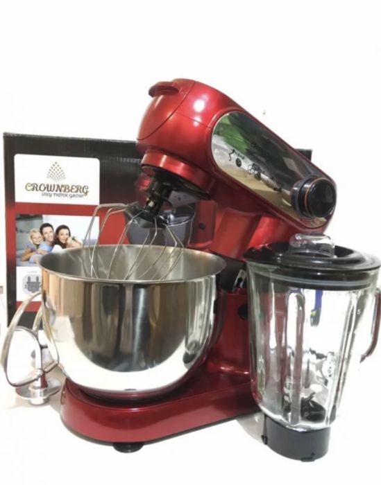 Кухонный комбайн Crownberg CB 3404 Тестомес Мясорубка Блендер Миксер