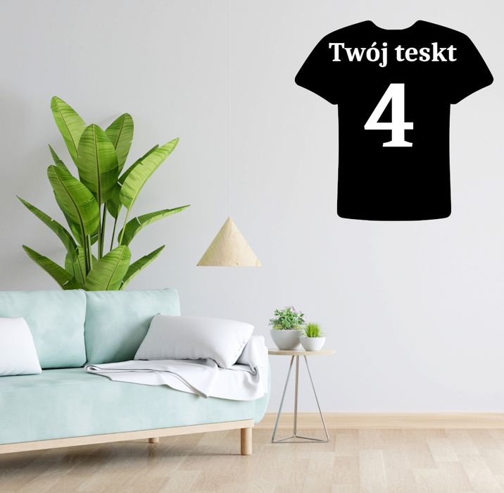 Obraz ścienny  na ścianę dla Koszulka piłkarska Twój Tekst + Numer