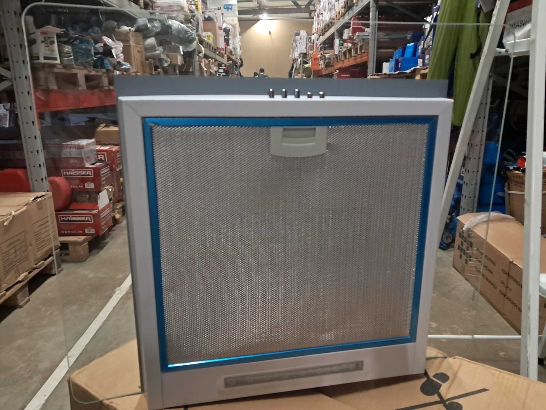 Витяжка GVG 651 MW скляна біла,нержавійка (GRUNHELM)