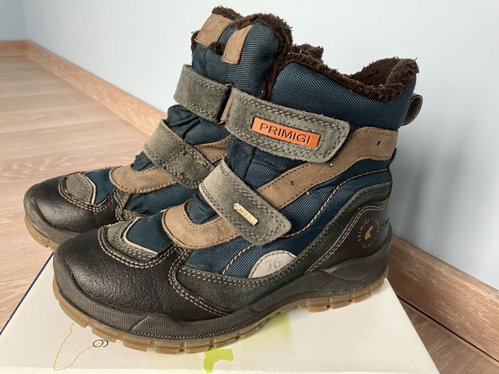 Buty zimowe PRIMIGI r 34 śniegowce, kozaki, skórzane, gore-tex