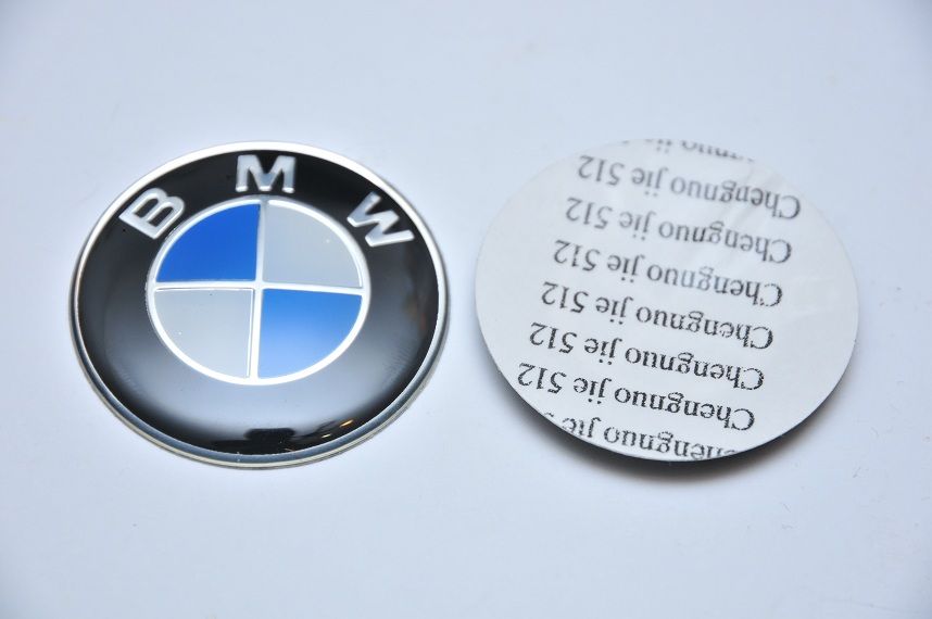 Эмблема на руль BMW 45 мм 3D Логотип 45mm БМВ наклейка в руль НОВОЕ