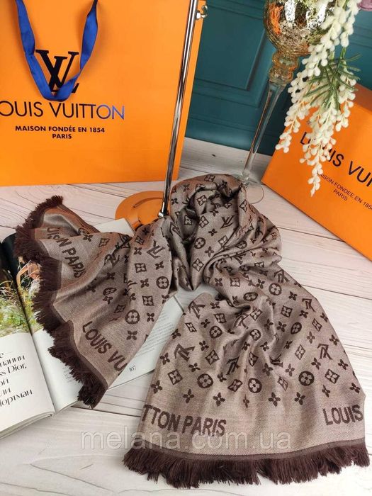 Палантин шарф платок Louis Vuitton Луи Витон жіночий шарф хустка