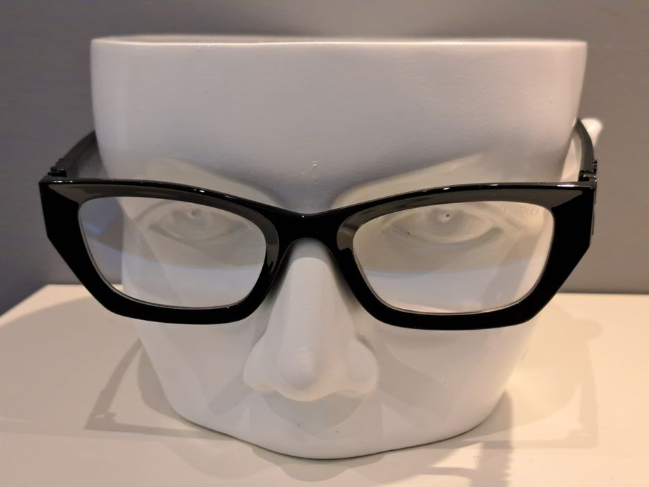 MIU MIU czarne nowe damskie okulary zerówki oprawki korekcyjne