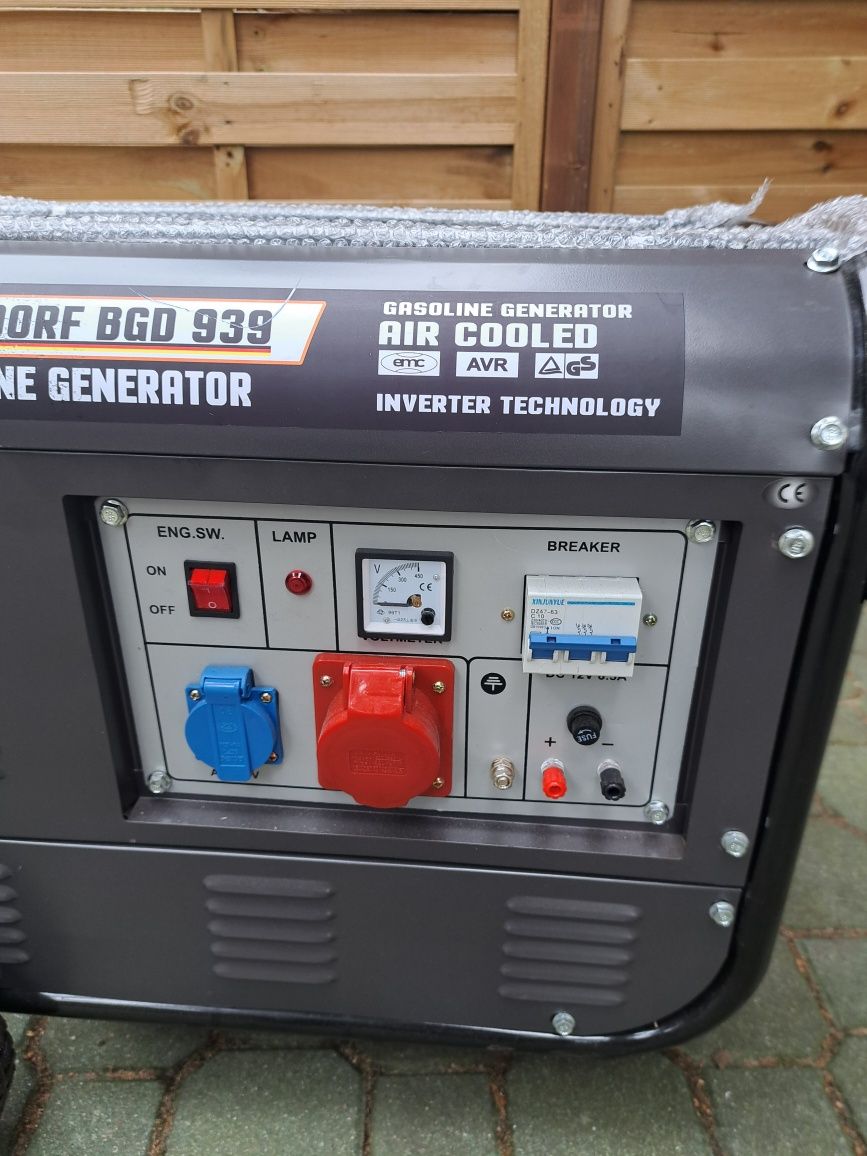 agregat prądotwórczy generator 3,8KW a 230V 6,7KW a 400V