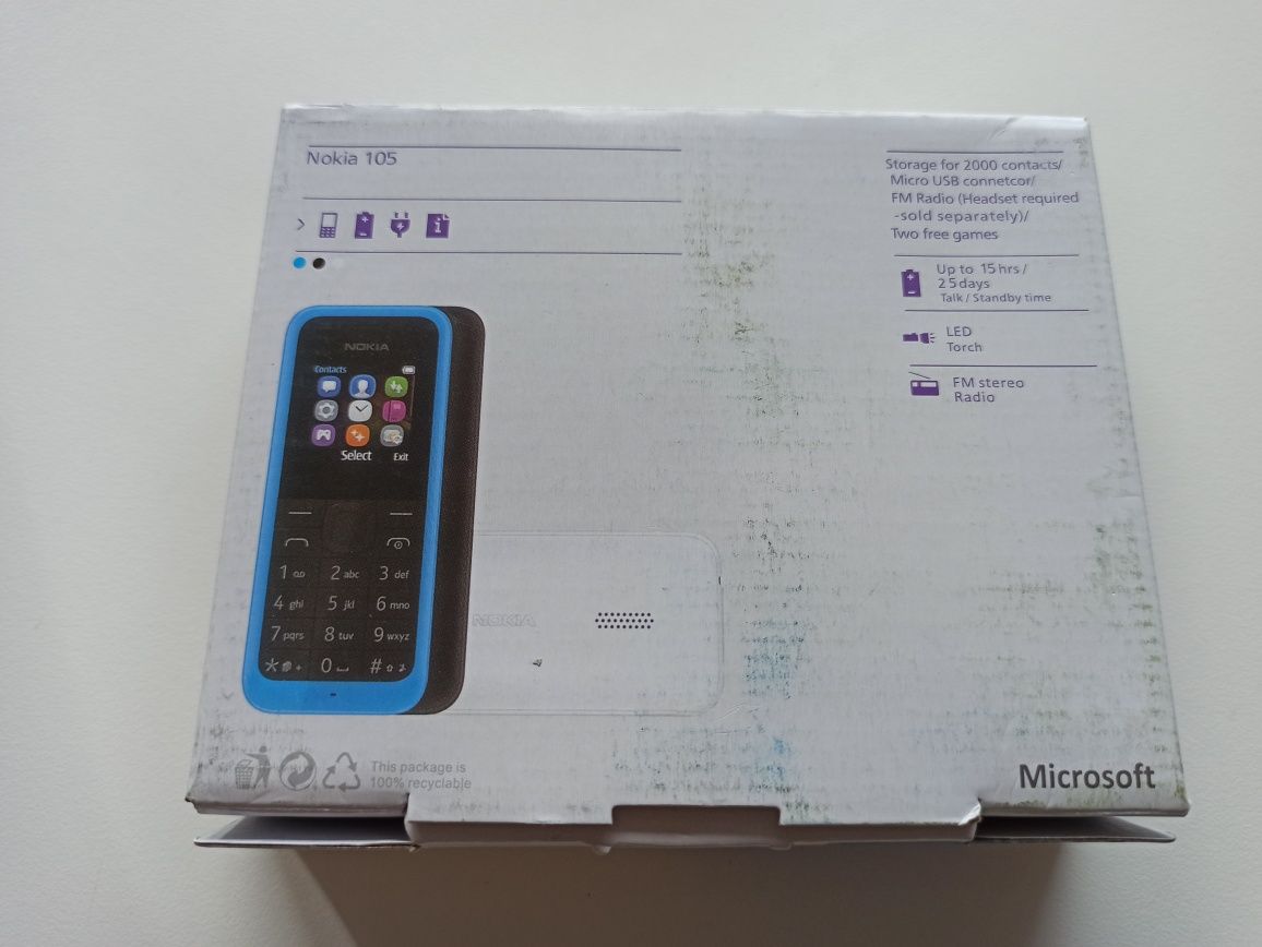 Nowa NOKIA 105 RM-412 Microsoft czas czuwania do 25 dni