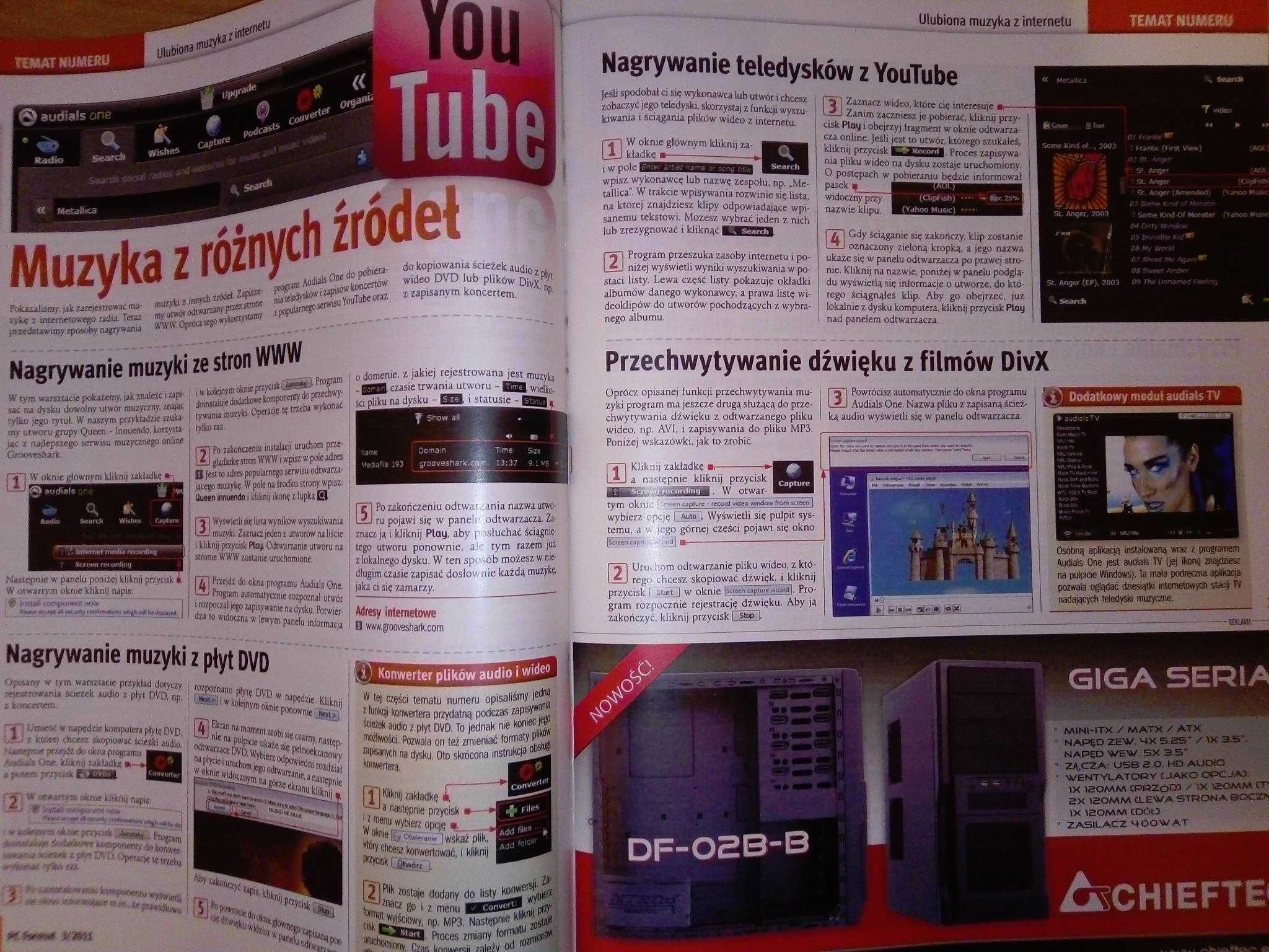 PC Format 3 2011 marzec (127) Gazeta + płyta CD Czasopismo