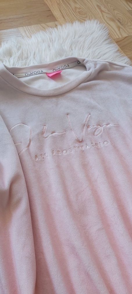 Bluza gradient ola voga ombre welurowa bluzka zamszowa