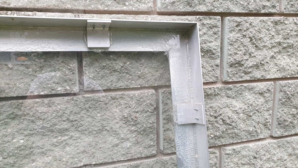 rama aluminowa 112cm x 112cm x 6cm ze szkłem solarnym 3mm