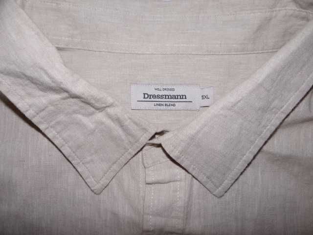Duża Lniana Koszula - Dressmann 5XL