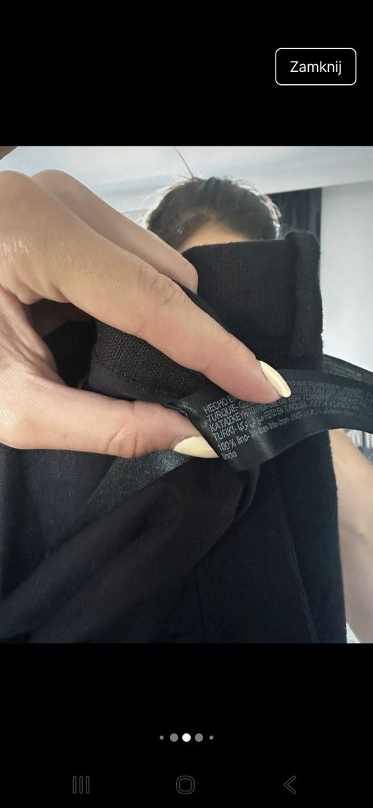 Lniane spodnie massimo dutti M