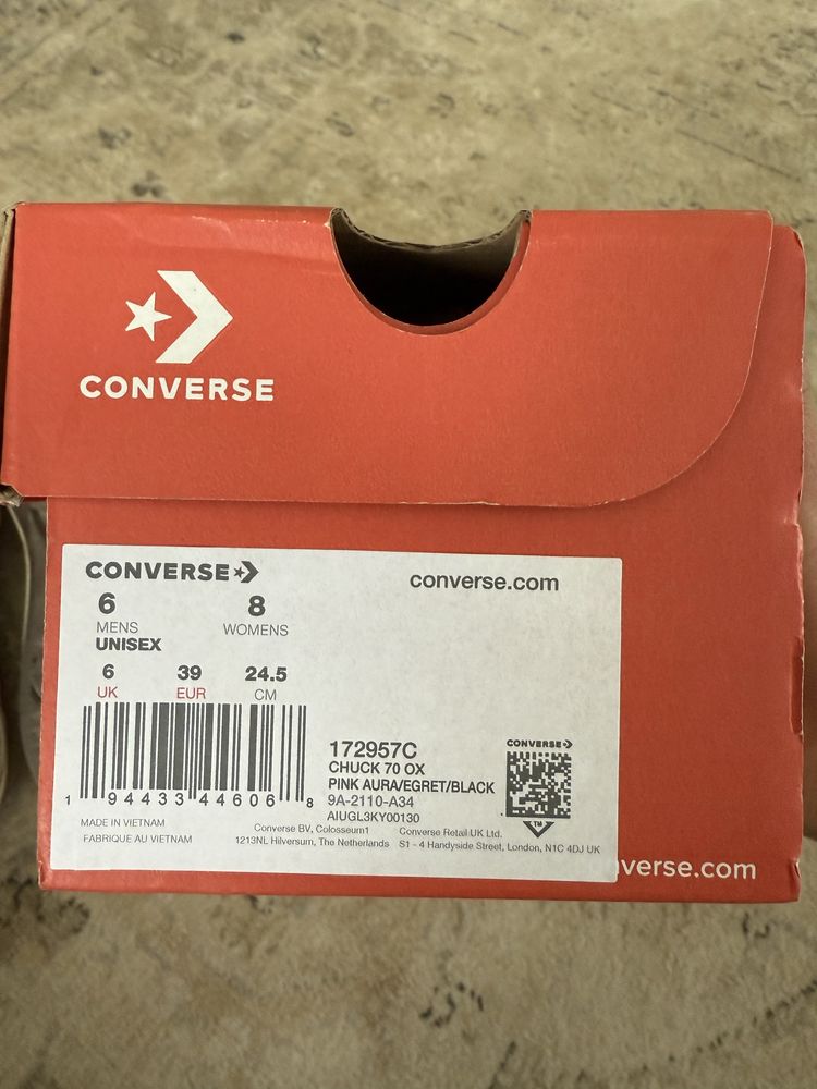 Кеди converse конверси рожеві