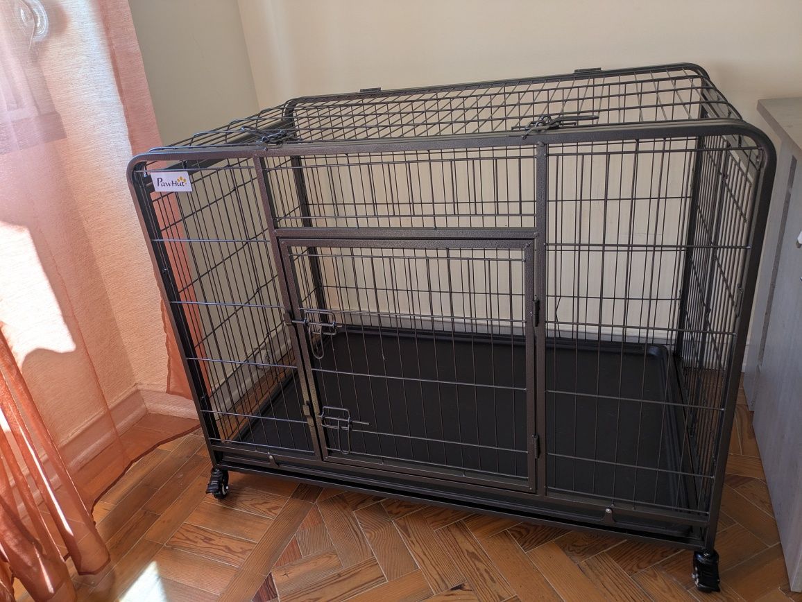 Transportadora box jaula grande para cães PawHut