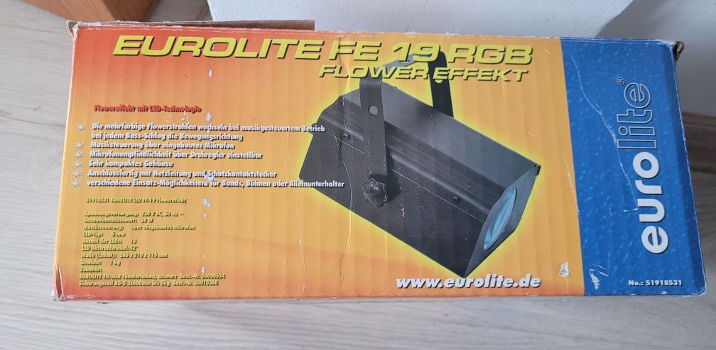 Oświetlenie sceniczne Led efekt kwiatów Eurolite.
