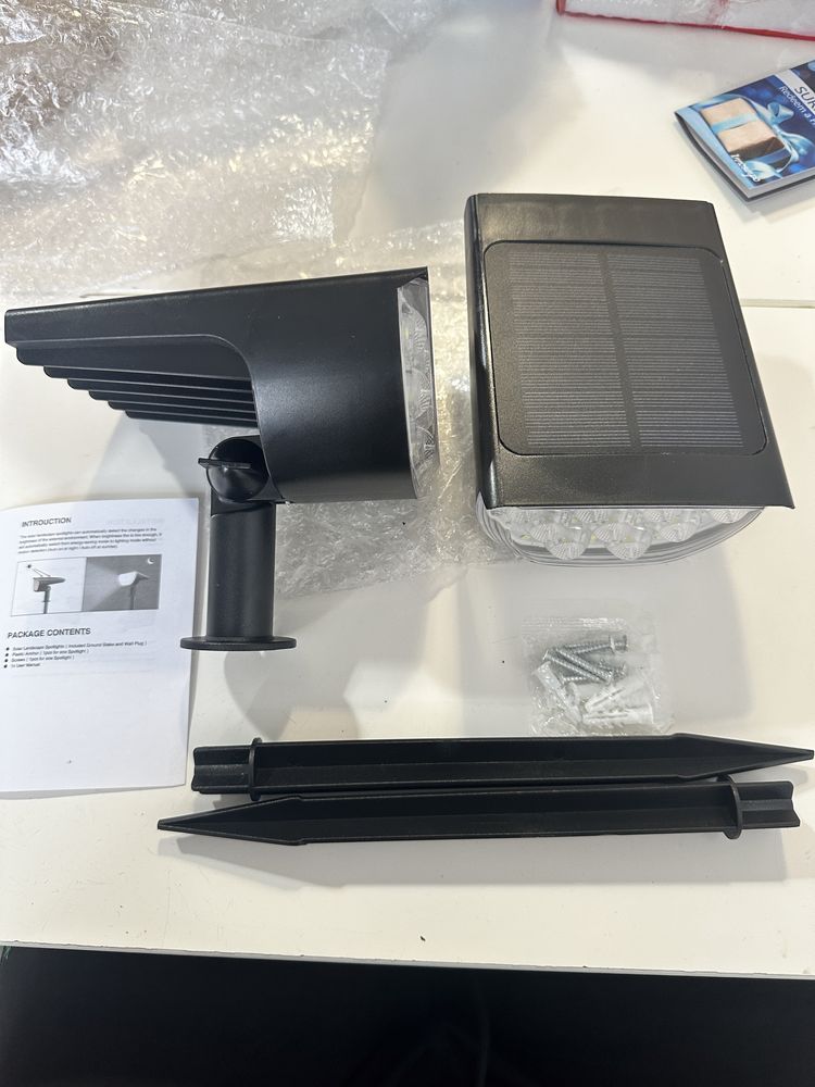 Lampa solarna ogrodowa 2szt