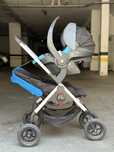 Conjunto BeSafe Isofix, carrinho e ovo
