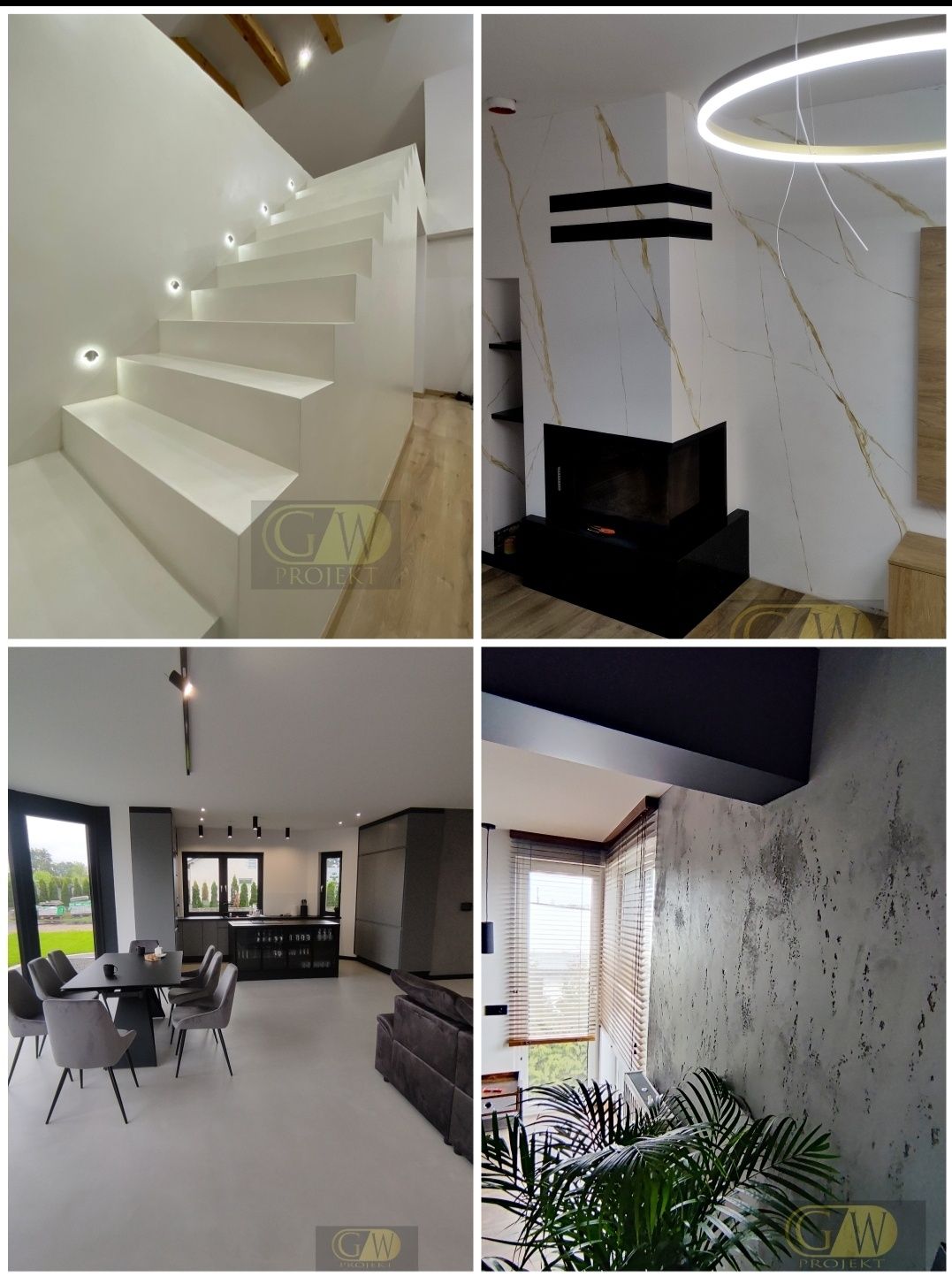 Mikrocement beton stiuk mikrobeton ściany schody posadzki
