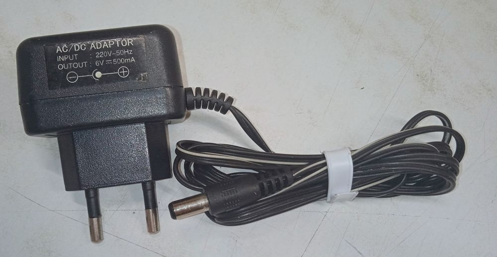 Адаптер, блок питания. 6В 0,5А