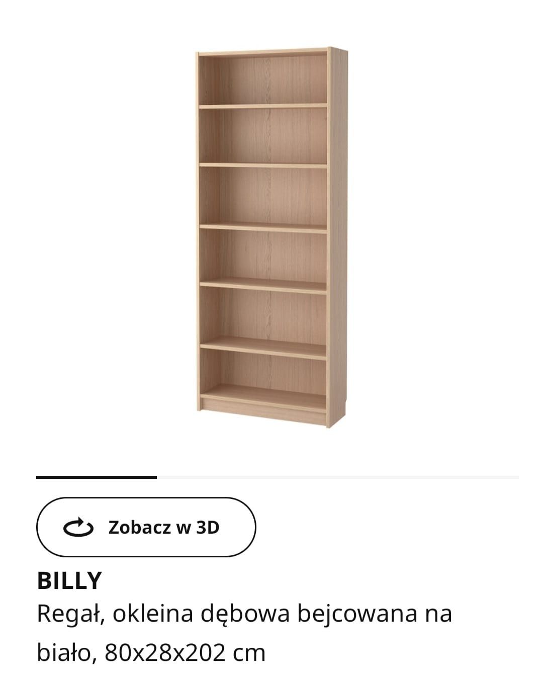 Regał billy oxberg Ikea