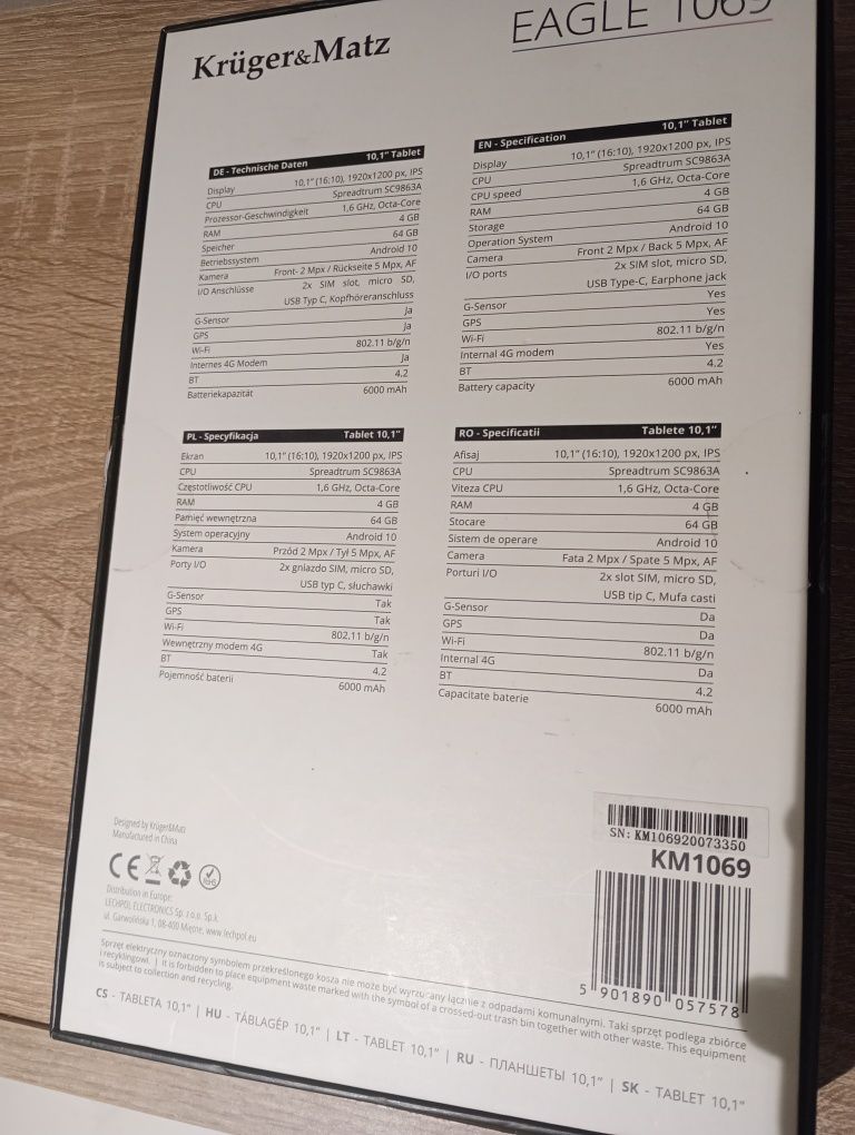 Tablet Krüger Matz EAGLE 1069