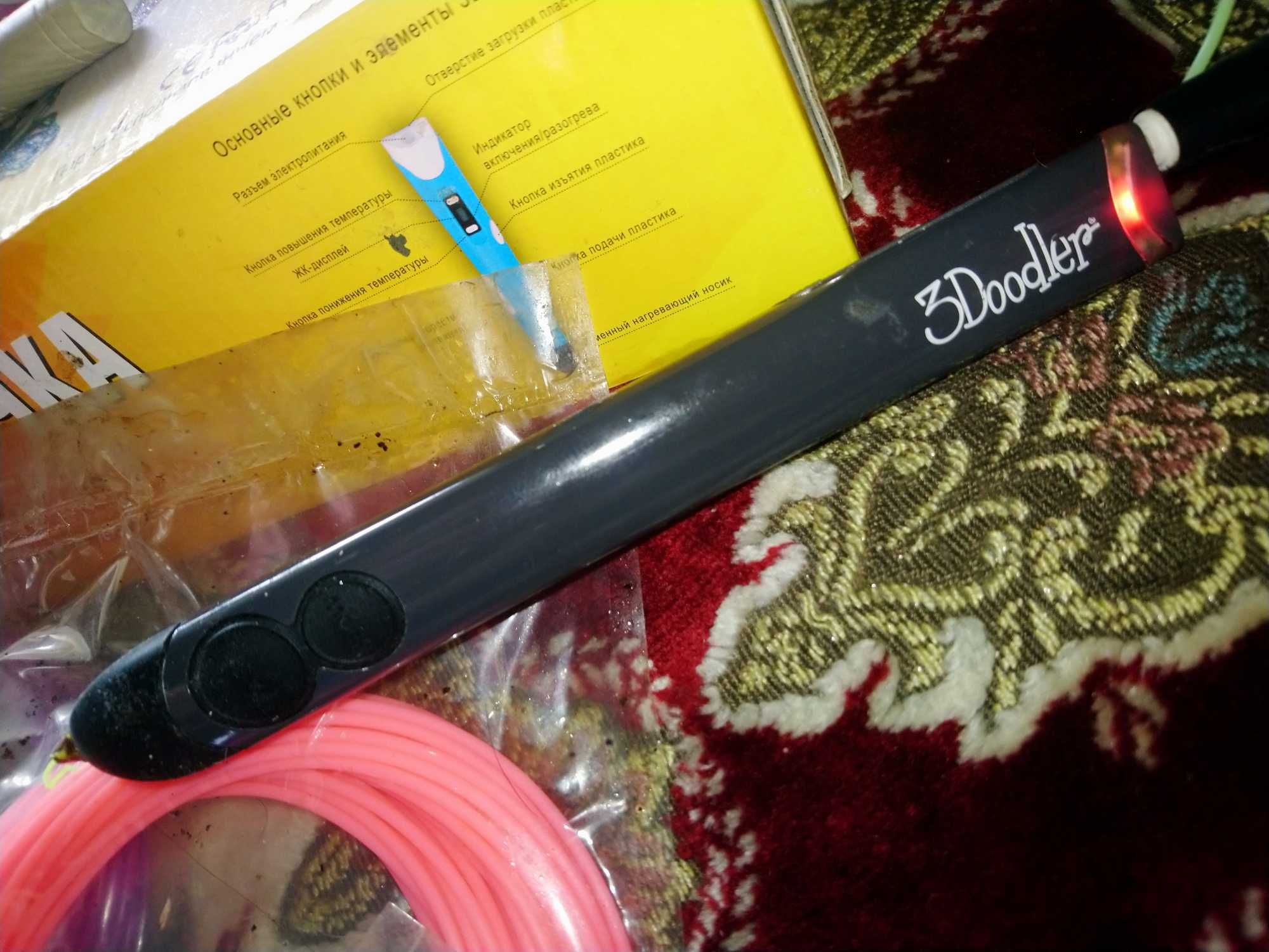 3D-ручка 3Doodler Create Plus Чёрная