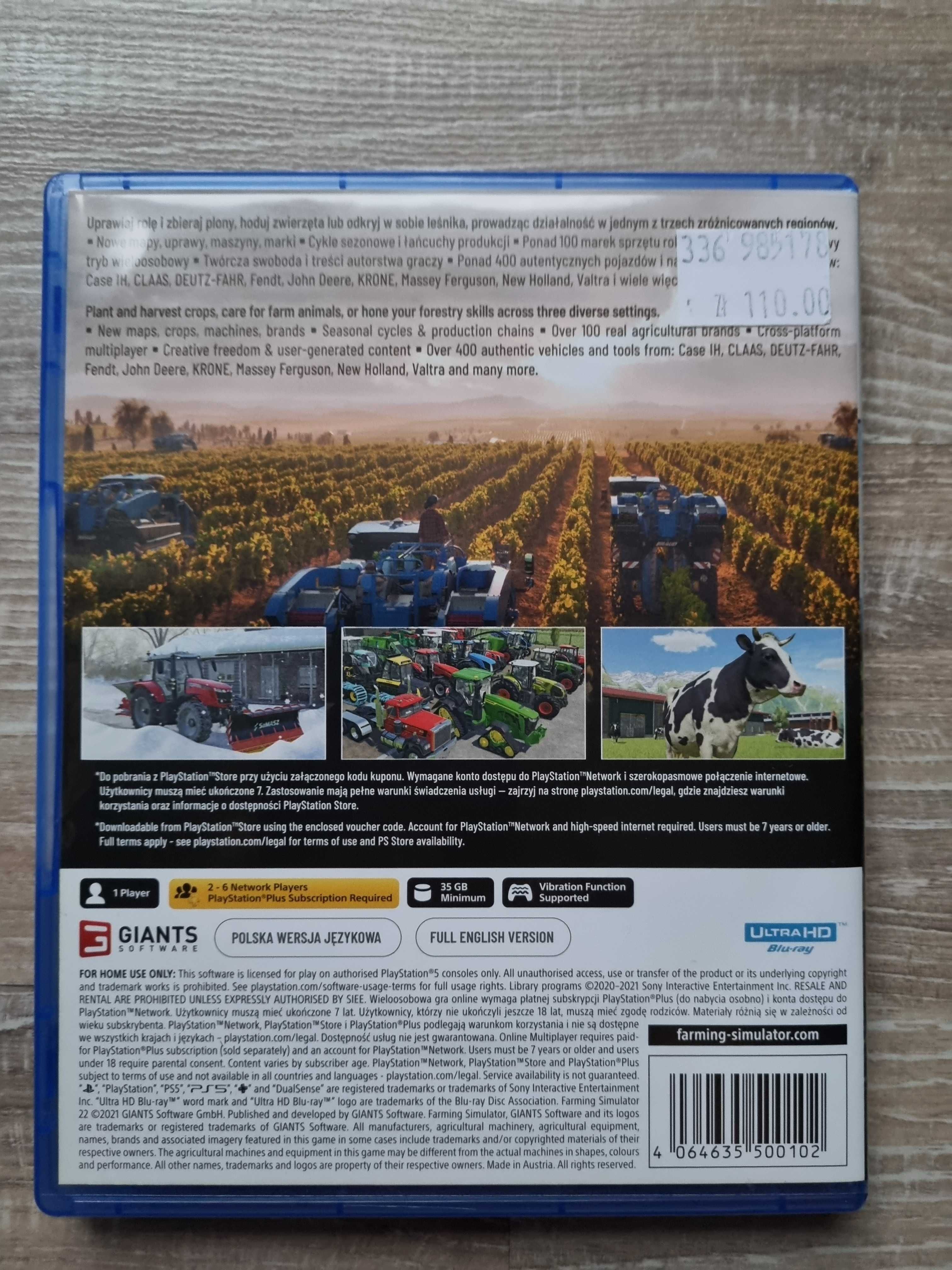 Gra Farming Simulator 22 PS5
