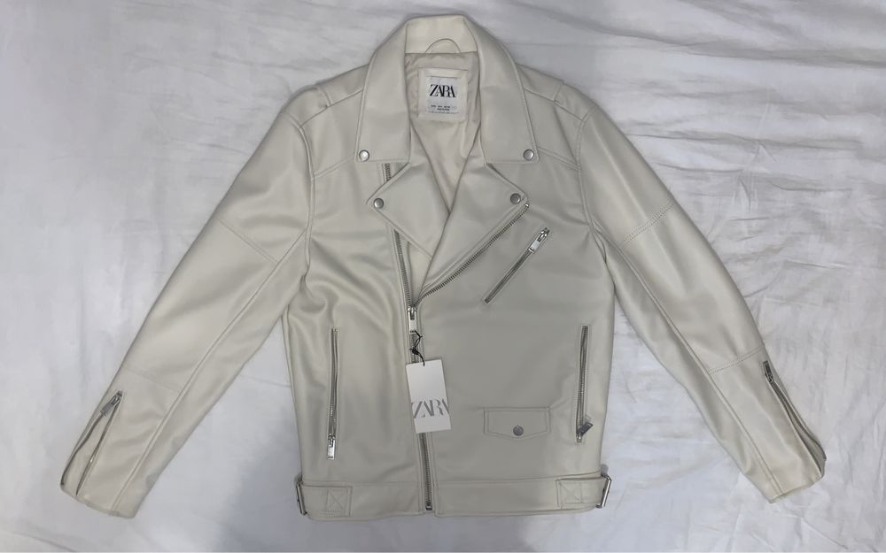 Байкерская куртка из экокожи. Zara косуха