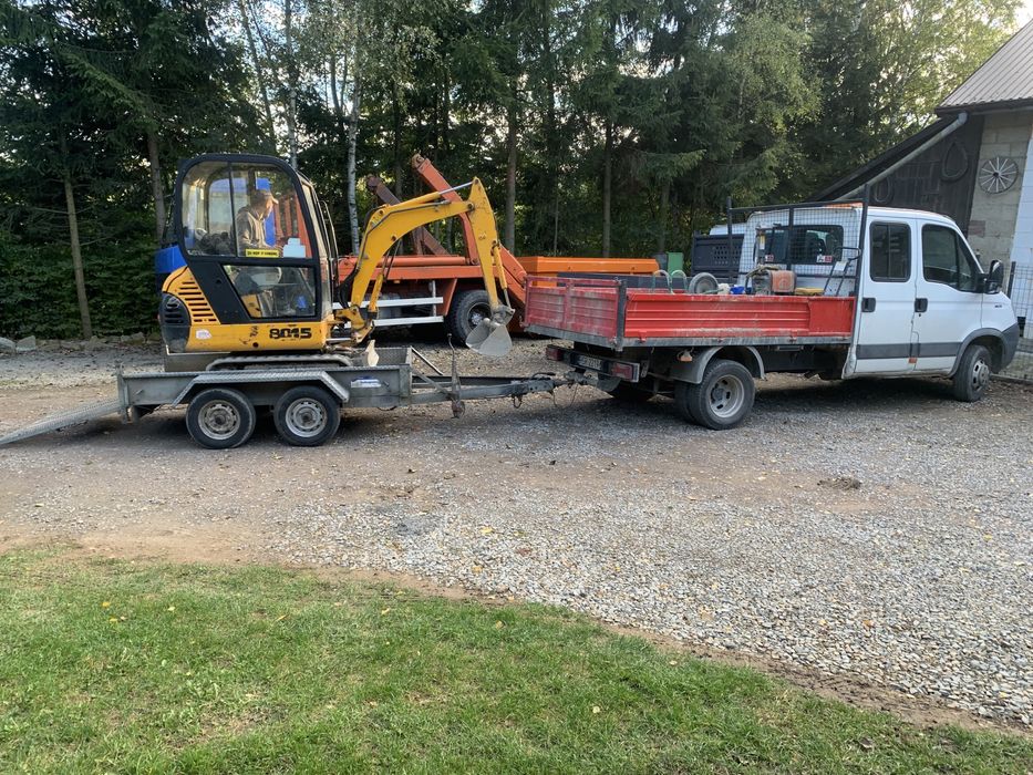 Usługi wypozyczanie kpoarki wozidła ogrodzenia brukarstwo  wykopy