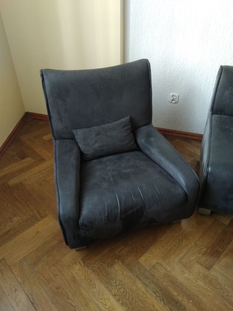 Sofa Rozkładana 2os + 1 Fotel Alcantara