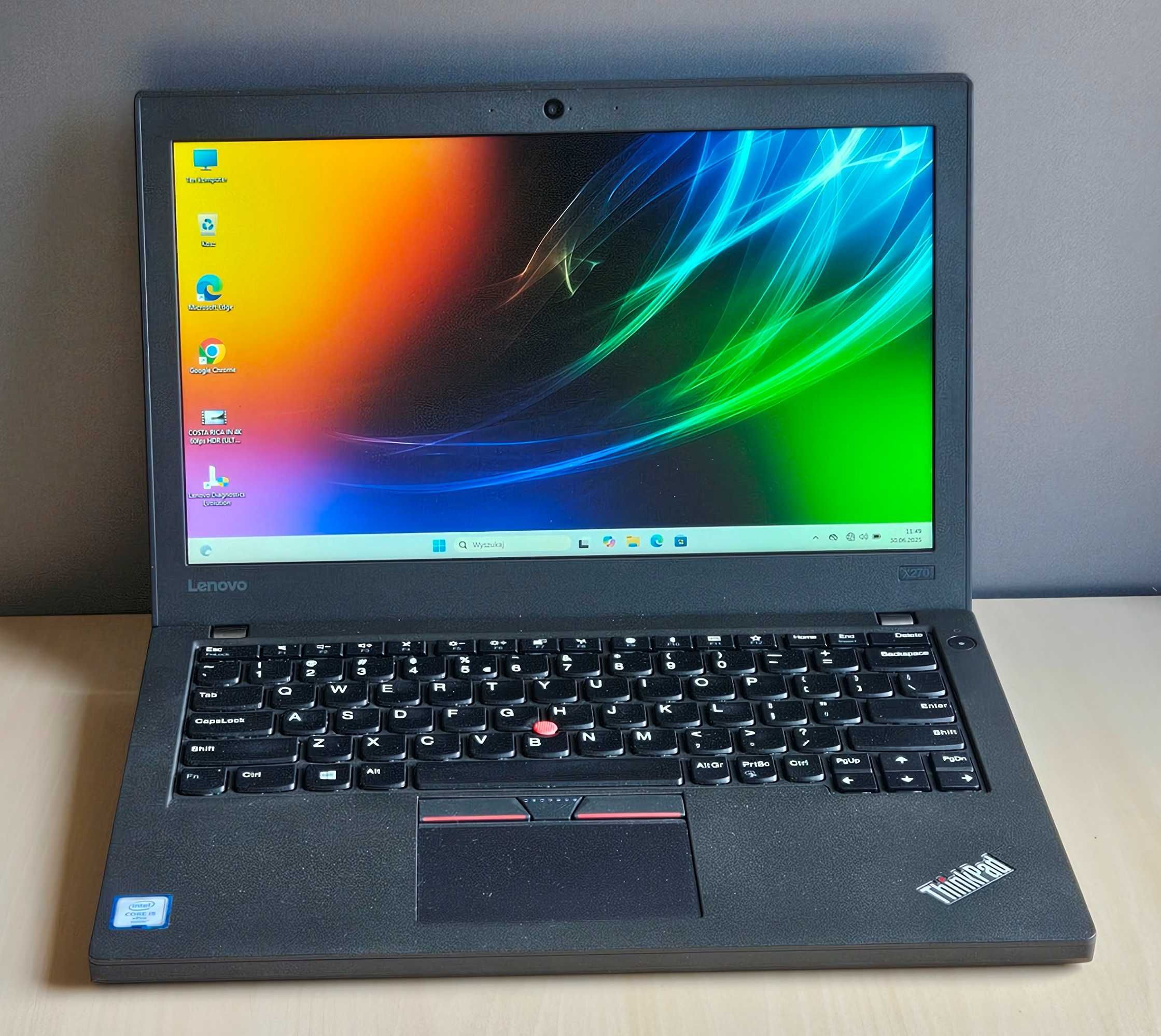 Laptop Lenovo ThinkPad X270 odnowiony 12,5" 8gb / 256gb i5-6300U LTE