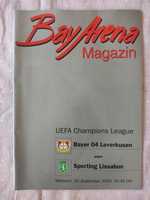 Programa oficial Bayer Leverkusen Sporting liga campeões 2000/01