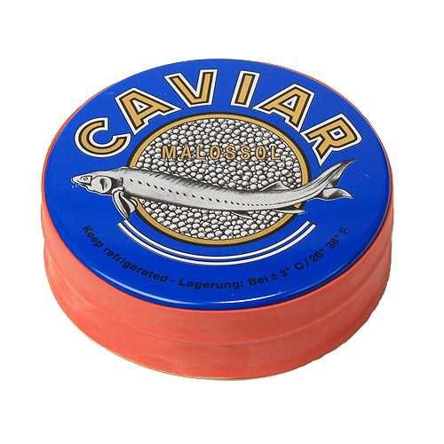 Осетровая черная икра Caviar Malossol — 50|100|125|250|500 (гр.) грамм