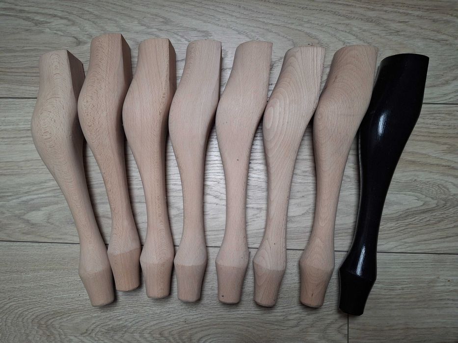 Nogi drewniane ludwikowskie ludwiki 31 cm