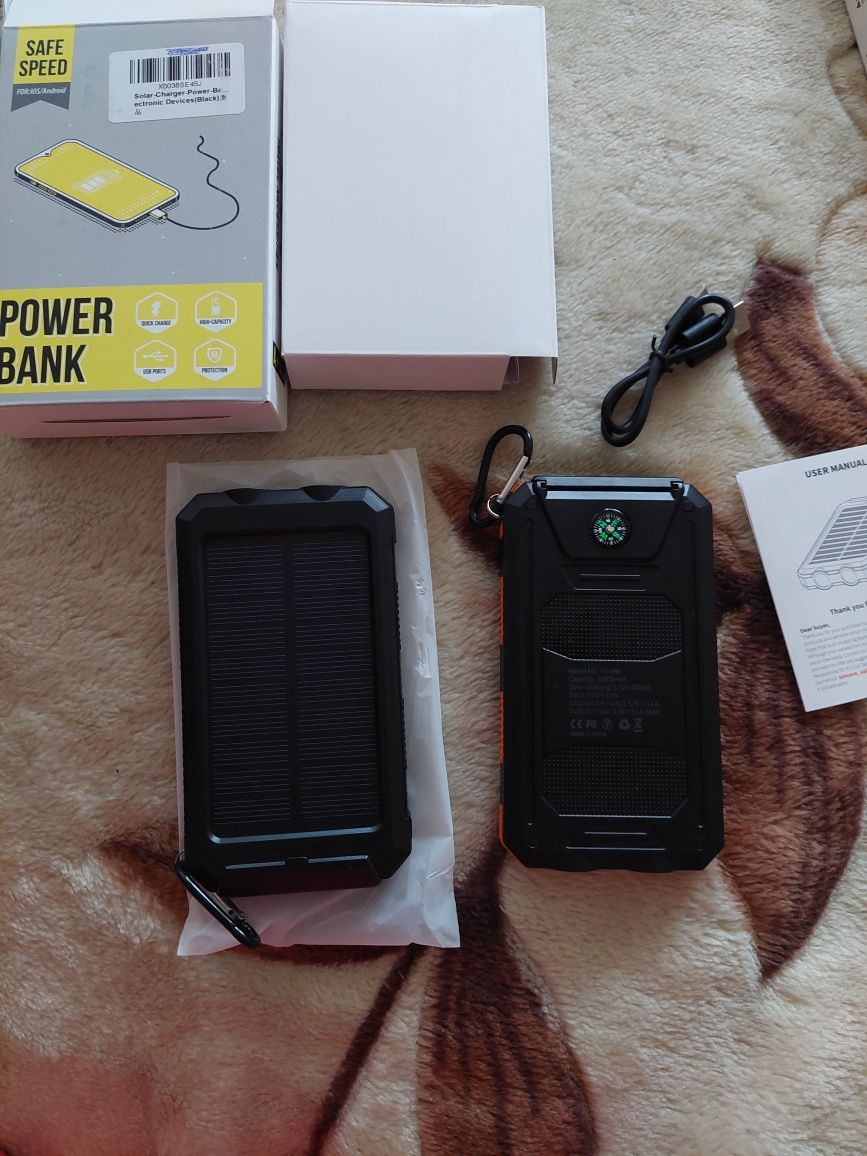 Новий Solar Charger Power Bank  36800mAh