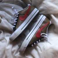 Nike court legancy nn sneakersy męskie buty czerwone brązowe