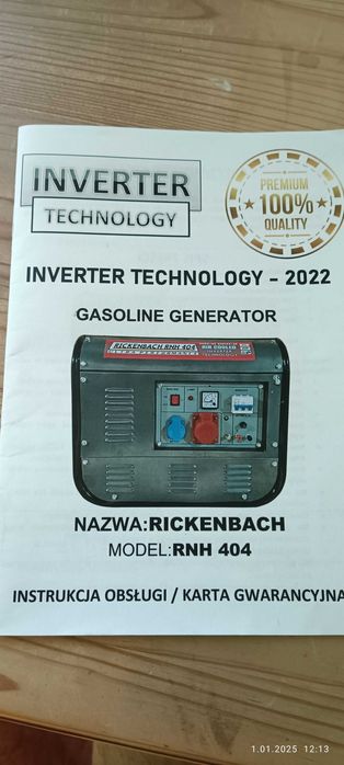 Agregat Generator Prądotwórczy Inwerter  3 Fazy